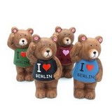 14cm Porzellan Bär (farbig sortiert)