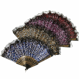 Dekorative Holzfächer Handfächer gestanzt (farbig sortiert)