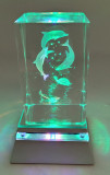 Kristallglas mit 3D Innengravur 5x8mm