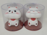 10cm Glückskatze (solarbetrieben) Winkekatze Lucky Cat Maneki Neko #Weiss