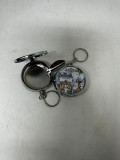 Taschenaschenbecher aus metal, O:4,7cm