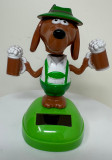 Solar Wackelfigur Bierhund