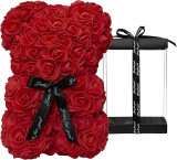 Rosenbär 35cm rot