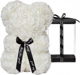 Rosenbär 35cm weiss