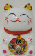 10cm Keramik-Winkekatze Glückskatze Lucky Cat Maneki Neko