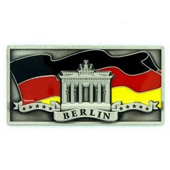 Fridge magnet metal flag Berlin