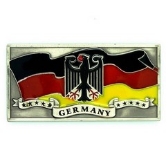 Fridge magnet metal flag Germany