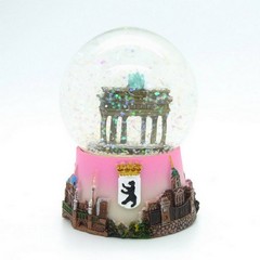 Snow globe 9cm pink
