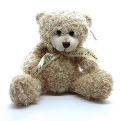 19cm plush bear with bowmm mit Motiv # 943