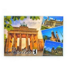 Photo magnet 8x5.5 cm made of synthetic leather
