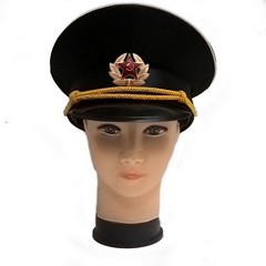 CCCP Visor Cap Military Cap BLACK (Mixed Size 57-61)
