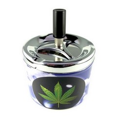 Metal ashtray with various motifs (9.5 cm outer diameter)