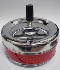 Rotating ashtray 13cm made of aluminum in different colours