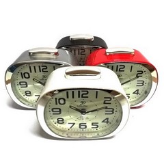 Travel alarm clockmm mit Motiv # 3710 oval in different colours