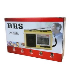 Radio RRS RS-630U 9-band FM/AM/SW1-9 with USB/SD MP3 player + cable + battery (sorted colors)
