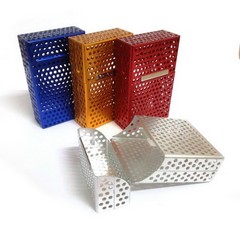 Cigarette box for 21 filter cigarettes with a length of 84 (assorted colors)mm mit Motiv # hole pattern