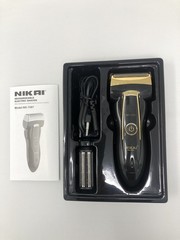 Nikai Abwaschbar Akku Haarschneider Haarschneidemaschine Bartschneider NH7087 Akku