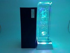 Kristallglas mit 3D Innengravur 5x15mm mit Motiv #Schütze