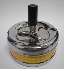 Rotating ashtray 9.5cm made of aluminum in various colours