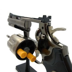 Deco lighter gun 24cmx 15cm with holstermm mit Motiv # 357