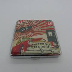 Cigarette case (for 20 cigarettes) 10x10cm car motifs assorted [08]
