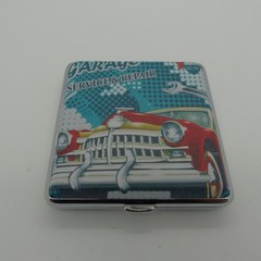 Cigarette case (for 20 cigarettes) 10x10cm car motifs assorted [08]