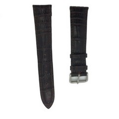 Leather Watch Bands12-13mm Guinea Crocodile Pattern Leather strap - Black,  Brown color