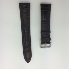 Leather Watch Bands 24-25mm Guinea Crocodile Pattern Leather Strap - Black,  Brown color