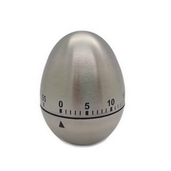 Egg timer,  stainless steel kitchen timer 60 minutes Mechanical rotary alarm