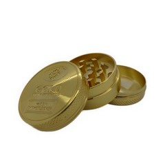 3-piece aluminum grinder crusher grinder gold-colored 5cm in the display
