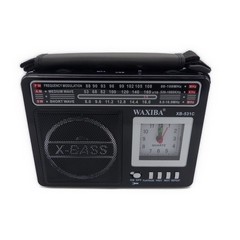 Radio WaxibaxB-531U USB/SD/MP3/AUX/LED-Lampe/LCD-Uhr 3-Band AM/FM/SW1-3 (farbig sortiert)