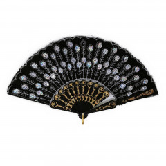 Decorative fans Hand fans with sequins in different variants