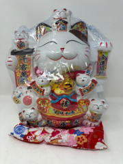 Ceramic Waving Cat Lucky Cat Maneki Neko 32cm new fashion (copy)