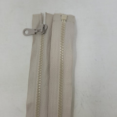10x zipper no. 5 (divisible) plastic 5mm cramp color 10-light beige (307) 30 cm