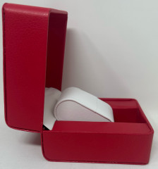 Lader Uhren box Rot 11cmX10cmX7cm