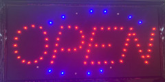 LED Open Schild für Bar Pub Hotel Café Restaurant (48x25cm )